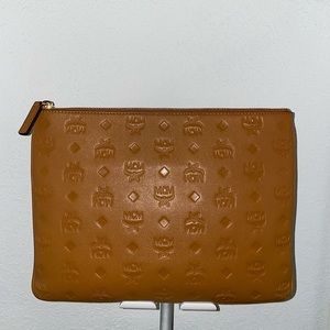 MCM Klara Monogram Logo Pouch